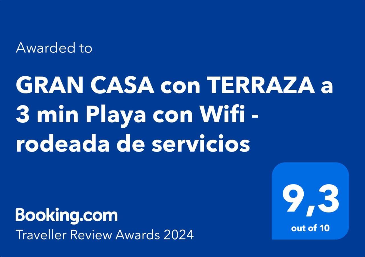 Gran Casa Con Terraza A 3 Min Playa Con Wifi - Rodeada De Servicios Roquetas de Mar Dış mekan fotoğraf